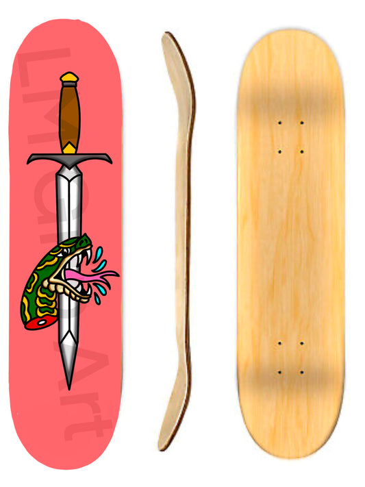 Scarlet Strike Skateboard Deck